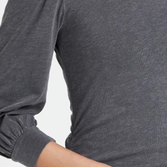 NWT Anthropologie Sundry ruched gray mini dress - Picture 6 of 14